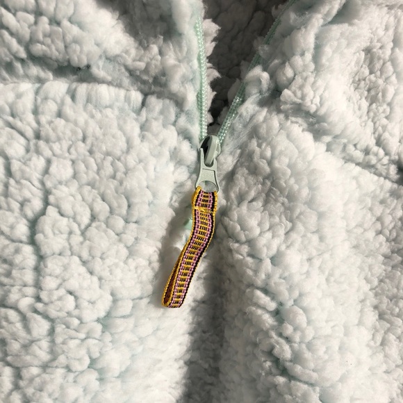 Blue Star Sherpa Pullover Sweater Fuzzy Sweatshirt - Picture 2 of 8